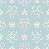 Abstract geometric pattern. Abstract floral geometric shape seamless pattern background. Geometric tropical surface pattern design use for fabric, home decoration element, upholstery, wrapping. vector