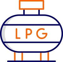 licuado petróleo gas vector icono