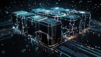 Futuristic technological background3D rendering,3D rendering of abstract technology concept. Futuristic cyberspace background,Abstract 3d rendering of data processing. Futuristic technol photo