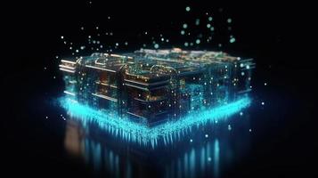 Futuristic technological background3D rendering,3D rendering of abstract technology concept. Futuristic cyberspace background,Abstract 3d rendering of data processing. Futuristic technol photo