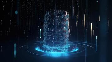 Futuristic technological background3D rendering,3D rendering of abstract technology concept. Futuristic cyberspace background,Abstract 3d rendering of data processing. Futuristic technol photo