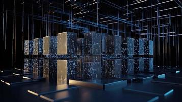 Futuristic technological background3D rendering,3D rendering of abstract technology concept. Futuristic cyberspace background,Abstract 3d rendering of data processing. Futuristic technol photo