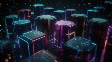 Futuristic technological background3D rendering,3D rendering of abstract technology concept. Futuristic cyberspace background,Abstract 3d rendering of data processing. Futuristic technol photo