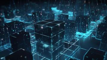 Futuristic technological background3D rendering,3D rendering of abstract technology concept. Futuristic cyberspace background,Abstract 3d rendering of data processing. Futuristic technol photo