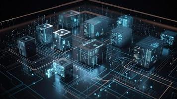 Futuristic technological background3D rendering,3D rendering of abstract technology concept. Futuristic cyberspace background,Abstract 3d rendering of data processing. Futuristic technol photo