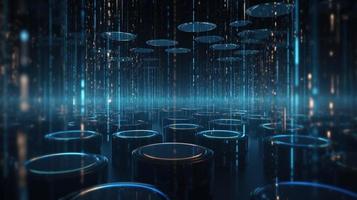 Futuristic technological background3D rendering,3D rendering of abstract technology concept. Futuristic cyberspace background,Abstract 3d rendering of data processing. Futuristic technol photo