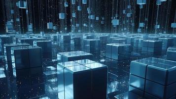 Futuristic technological background3D rendering,3D rendering of abstract technology concept. Futuristic cyberspace background,Abstract 3d rendering of data processing. Futuristic technol photo