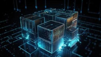 Futuristic technological background3D rendering,3D rendering of abstract technology concept. Futuristic cyberspace background,Abstract 3d rendering of data processing. Futuristic technol photo