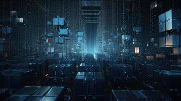 Futuristic technological background3D rendering,3D rendering of abstract technology concept. Futuristic cyberspace background,Abstract 3d rendering of data processing. Futuristic technol photo