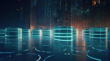 Futuristic technological background3D rendering,3D rendering of abstract technology concept. Futuristic cyberspace background,Abstract 3d rendering of data processing. Futuristic technol photo