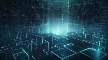 Futuristic technological background3D rendering,3D rendering of abstract technology concept. Futuristic cyberspace background,Abstract 3d rendering of data processing. Futuristic technol photo