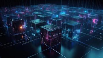Futuristic technological background3D rendering,3D rendering of abstract technology concept. Futuristic cyberspace background,Abstract 3d rendering of data processing. Futuristic technol photo