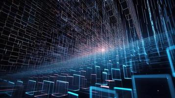 Futuristic technological background3D rendering,3D rendering of abstract technology concept. Futuristic cyberspace background,Abstract 3d rendering of data processing. Futuristic technol photo