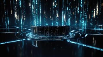Futuristic technological background3D rendering,3D rendering of abstract technology concept. Futuristic cyberspace background,Abstract 3d rendering of data processing. Futuristic technol photo
