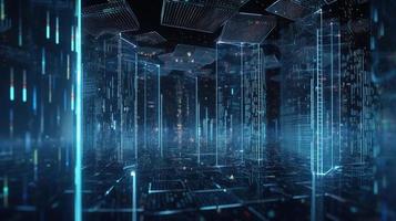 Futuristic technological background3D rendering,3D rendering of abstract technology concept. Futuristic cyberspace background,Abstract 3d rendering of data processing. Futuristic technol photo