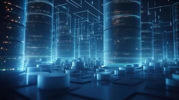 Futuristic technological background3D rendering,3D rendering of abstract technology concept. Futuristic cyberspace background,Abstract 3d rendering of data processing. Futuristic technol photo