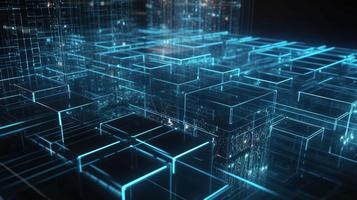 Futuristic technological background3D rendering,3D rendering of abstract technology concept. Futuristic cyberspace background,Abstract 3d rendering of data processing. Futuristic technol photo