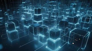 Futuristic technological background3D rendering,3D rendering of abstract technology concept. Futuristic cyberspace background,Abstract 3d rendering of data processing. Futuristic technol photo