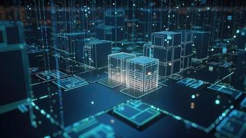 Futuristic technological background3D rendering,3D rendering of abstract technology concept. Futuristic cyberspace background,Abstract 3d rendering of data processing. Futuristic technol photo