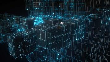 Futuristic technological background3D rendering,3D rendering of abstract technology concept. Futuristic cyberspace background,Abstract 3d rendering of data processing. Futuristic technol photo