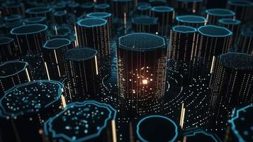 Futuristic technological background3D rendering,3D rendering of abstract technology concept. Futuristic cyberspace background,Abstract 3d rendering of data processing. Futuristic technol photo