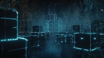 Futuristic technological background3D rendering,3D rendering of abstract technology concept. Futuristic cyberspace background,Abstract 3d rendering of data processing. Futuristic technol photo