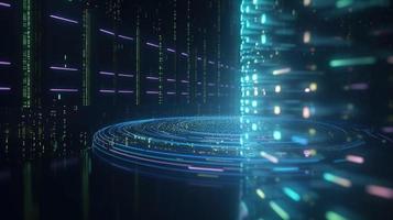 Futuristic technological background3D rendering,3D rendering of abstract technology concept. Futuristic cyberspace background,Abstract 3d rendering of data processing. Futuristic technol photo