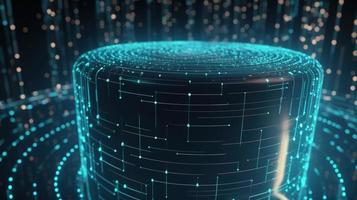 Futuristic technological background3D rendering,3D rendering of abstract technology concept. Futuristic cyberspace background,Abstract 3d rendering of data processing. Futuristic technol photo