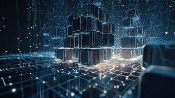 Futuristic technological background3D rendering,3D rendering of abstract technology concept. Futuristic cyberspace background,Abstract 3d rendering of data processing. Futuristic technol photo