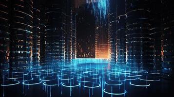 Futuristic technological background3D rendering,3D rendering of abstract technology concept. Futuristic cyberspace background,Abstract 3d rendering of data processing. Futuristic technol photo