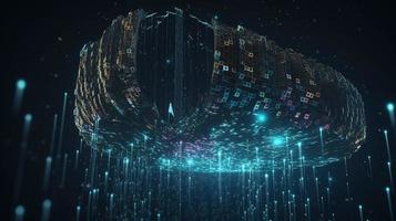 Futuristic technological background3D rendering,3D rendering of abstract technology concept. Futuristic cyberspace background,Abstract 3d rendering of data processing. Futuristic technol photo