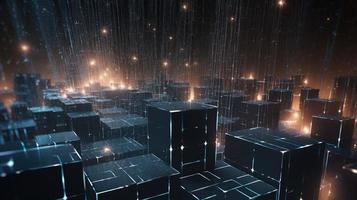 Futuristic technological background3D rendering,3D rendering of abstract technology concept. Futuristic cyberspace background,Abstract 3d rendering of data processing. Futuristic technol photo