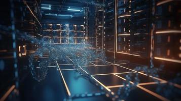 Futuristic technological background3D rendering,3D rendering of abstract technology concept. Futuristic cyberspace background,Abstract 3d rendering of data processing. Futuristic technol photo