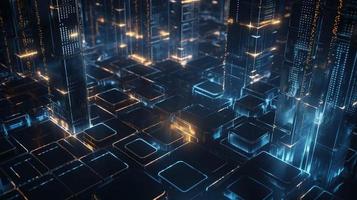 Futuristic technological background3D rendering,3D rendering of abstract technology concept. Futuristic cyberspace background,Abstract 3d rendering of data processing. Futuristic technol photo