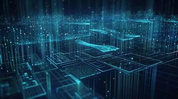 Futuristic technological background3D rendering,3D rendering of abstract technology concept. Futuristic cyberspace background,Abstract 3d rendering of data processing. Futuristic technol photo