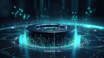 Futuristic technological background3D rendering,3D rendering of abstract technology concept. Futuristic cyberspace background,Abstract 3d rendering of data processing. Futuristic technol photo