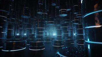 Futuristic technological background3D rendering,3D rendering of abstract technology concept. Futuristic cyberspace background,Abstract 3d rendering of data processing. Futuristic technol photo