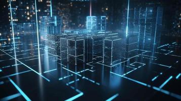Futuristic technological background3D rendering,3D rendering of abstract technology concept. Futuristic cyberspace background,Abstract 3d rendering of data processing. Futuristic technol photo