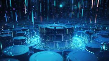 Futuristic technological background3D rendering,3D rendering of abstract technology concept. Futuristic cyberspace background,Abstract 3d rendering of data processing. Futuristic technol photo