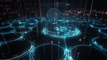 Futuristic technological background3D rendering,3D rendering of abstract technology concept. Futuristic cyberspace background,Abstract 3d rendering of data processing. Futuristic technol photo