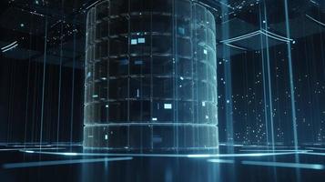 Futuristic technological background3D rendering,3D rendering of abstract technology concept. Futuristic cyberspace background,Abstract 3d rendering of data processing. Futuristic technol photo