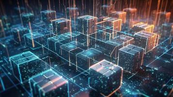 Futuristic technological background3D rendering,3D rendering of abstract technology concept. Futuristic cyberspace background,Abstract 3d rendering of data processing. Futuristic technol photo