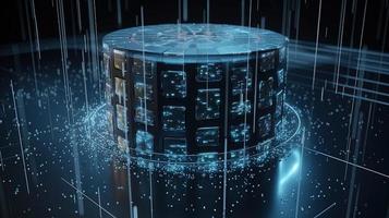 Futuristic technological background3D rendering,3D rendering of abstract technology concept. Futuristic cyberspace background,Abstract 3d rendering of data processing. Futuristic technol photo