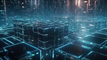 Futuristic technological background3D rendering,3D rendering of abstract technology concept. Futuristic cyberspace background,Abstract 3d rendering of data processing. Futuristic technol photo