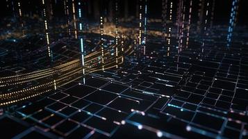 Futuristic technological background3D rendering,3D rendering of abstract technology concept. Futuristic cyberspace background,Abstract 3d rendering of data processing. Futuristic technol photo