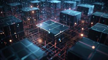 Futuristic technological background3D rendering,3D rendering of abstract technology concept. Futuristic cyberspace background,Abstract 3d rendering of data processing. Futuristic technol photo