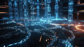 Futuristic technological background3D rendering,3D rendering of abstract technology concept. Futuristic cyberspace background,Abstract 3d rendering of data processing. Futuristic technol photo