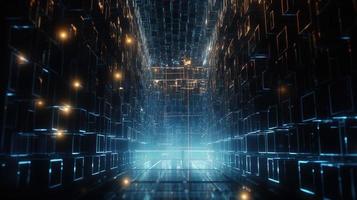 Futuristic technological background3D rendering,3D rendering of abstract technology concept. Futuristic cyberspace background,Abstract 3d rendering of data processing. Futuristic technol photo