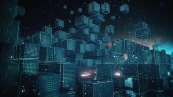 Futuristic technological background3D rendering,3D rendering of abstract technology concept. Futuristic cyberspace background,Abstract 3d rendering of data processing. Futuristic technol photo