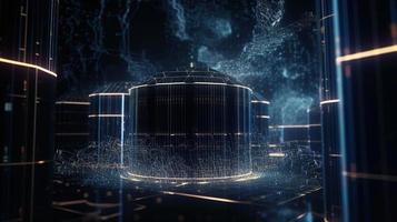Futuristic technological background3D rendering,3D rendering of abstract technology concept. Futuristic cyberspace background,Abstract 3d rendering of data processing. Futuristic technol photo